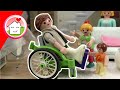 Playmobil Familie Hauser - Papa im Rollstuhl - Krankenhaus Geschichte für Kinder