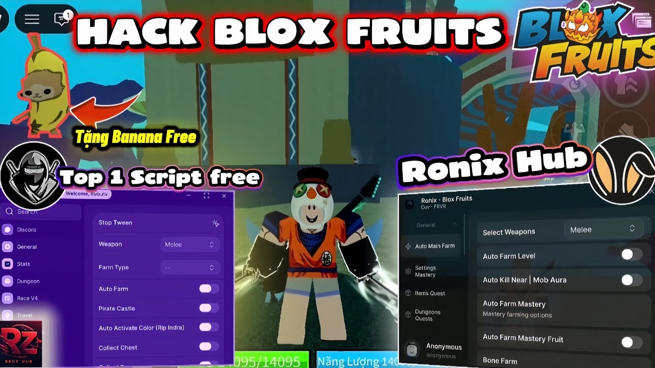 Cách Hack Blox Fruits Script Free Xịn Nhất,Fram ngon nhất,Up V4 ,sea event, Full Chức năng Siêu Xịn!