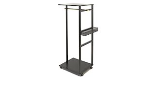 JOY Easy Setup Ultimate Closet Rolling Rack with Basket