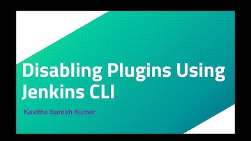 Disabling Plugins Using Jenkins CLI