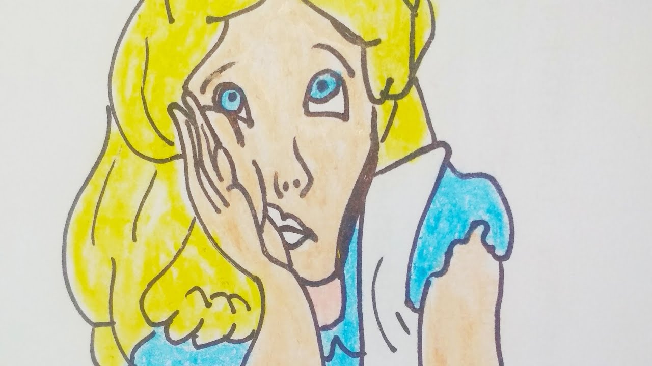 How to Draw Alice the wonder land - YouTube