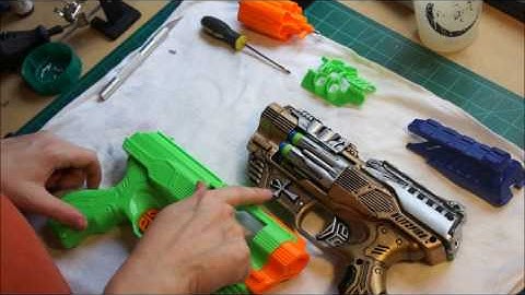 How to paint a foam dart gun for Steampunk Part 2