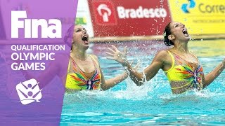 Re-Live: Duet Free - FINA Synchronised Swimming Olympic Games Qualification - Rio de Janeiro