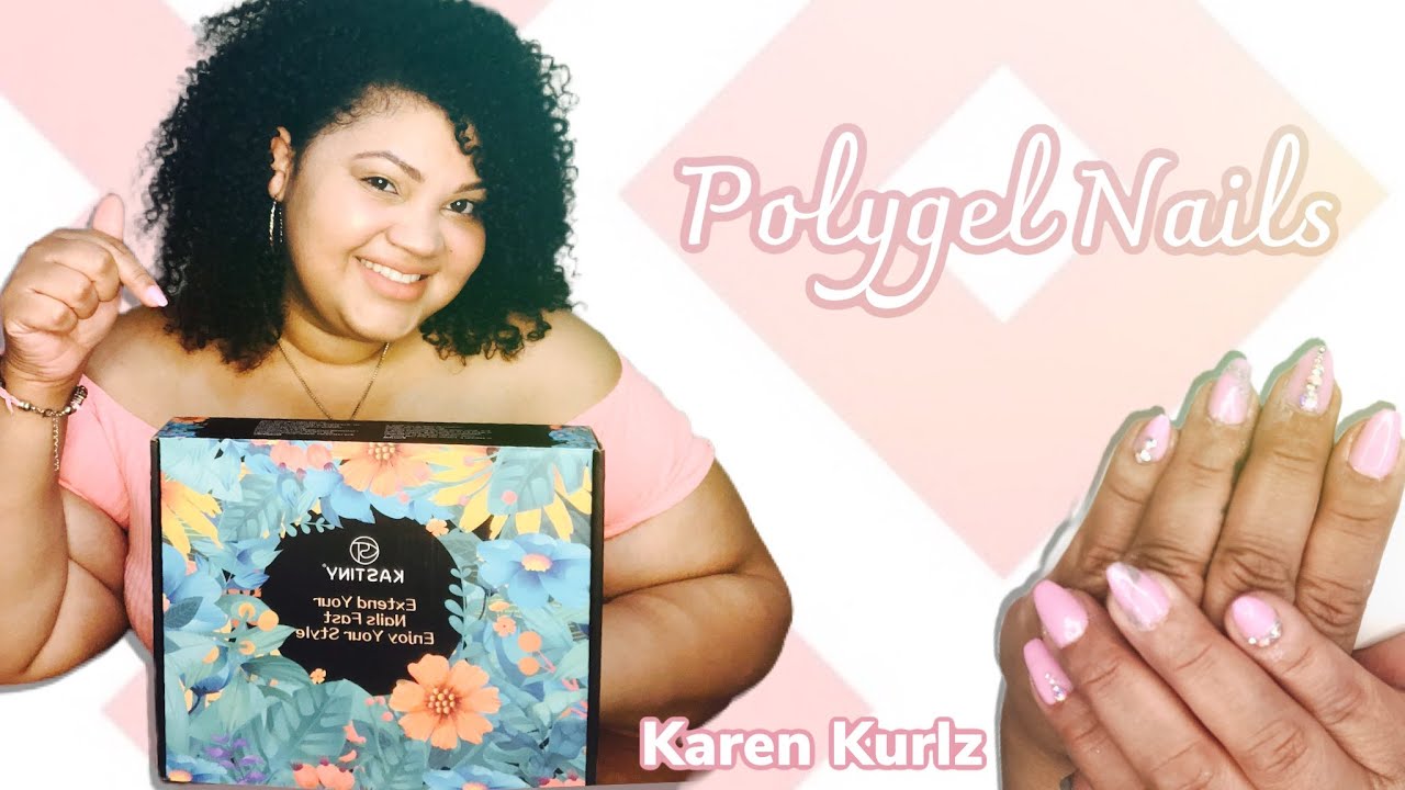 DIY Testing a Polygel Nail Kit from Amazon Prime KASTINY Polygel Nail Kit KAREN KURLZ YouTube