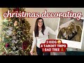 Christmas Decorate With Me Vlog 🎄Homegoods, Target, Michaels Haul | Decorating the Christmas Tree
