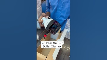 CP Plus 4MP IP Bullet Illumax Colour + Audio 30MTR IR Inbuilt Mic #4Mpillumax #ipcamera #cpplus