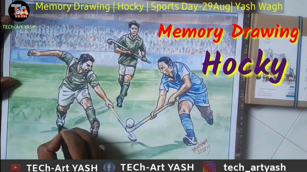 Memory Drawing |Hocky| Elementary/Intermediade Drawing Grade Exams ...