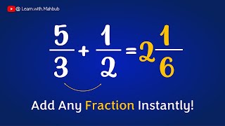 Famous Add Any Fraction Instantly - Math Trick Wealth
