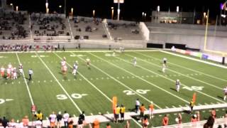 Eldorado High School quarterback throws 40 yard touchdown pass
