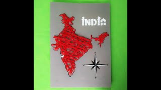 VIBGYOR CRAFTS: O- 02 Map String Art