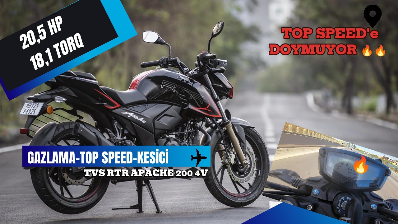 HİNDİSTANIN GÖZ BEBEĞİ APACHE 200 ÜN LİMİTLERİNİ DENİYORUZ | OTOBAN-TOP SPEED- KESİCİ -GAZLAMA #tvs
