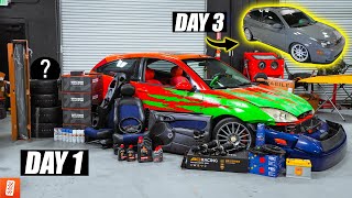 Rebuilding An Abandoned 2003 Ford Focus SVT 'SEMA Show Car' in 3 Days! [BUDGET TRANSFORMATION]