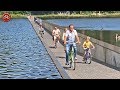 Cycling through water and the trees (Belgium)