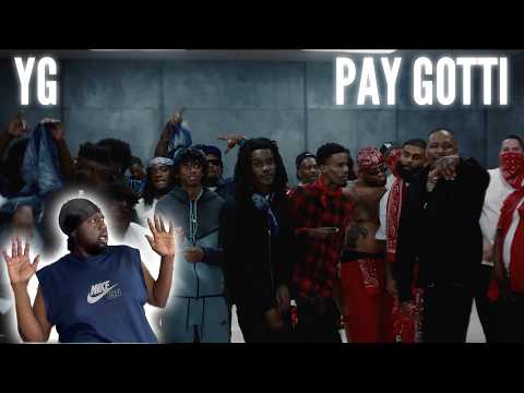BLUE & RED MAKE GREEN!!!! YG - GANG BIZNESS ft. paygotti (Official Video) | Reaction