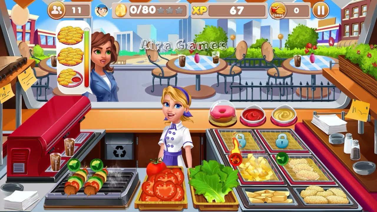 Cooking World Girls Games Fever &Restaurant Craze 4 - New Level Gameplay Android, iOS