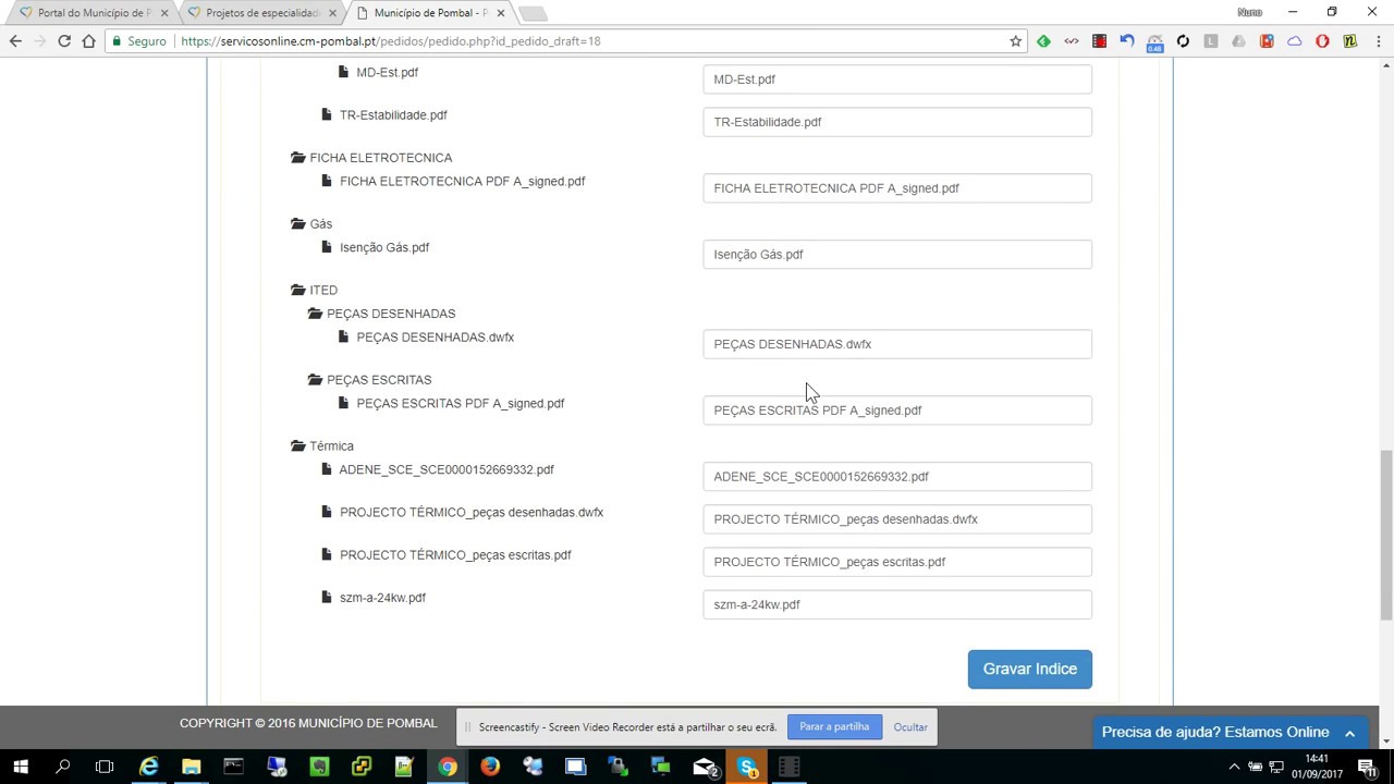 Balcão Digital - Submissão de Projeto de Especialidades