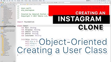 Instagram Clone part 21: Swift 3 Object-Oriented Programming