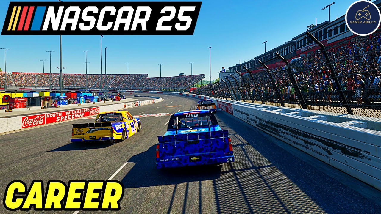 NASCAR 25 Career Mode Part 31 - CLOSE RACES IN NORTH CAROLINA!