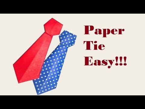 #paperorigami#Howtomaketie Paper origami tie - YouTube