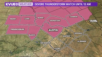 Central Texas weather: Strong storms moving across the area | KVUE