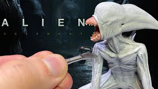 Making the Neomorph from Alien Covenant, polymer clay.