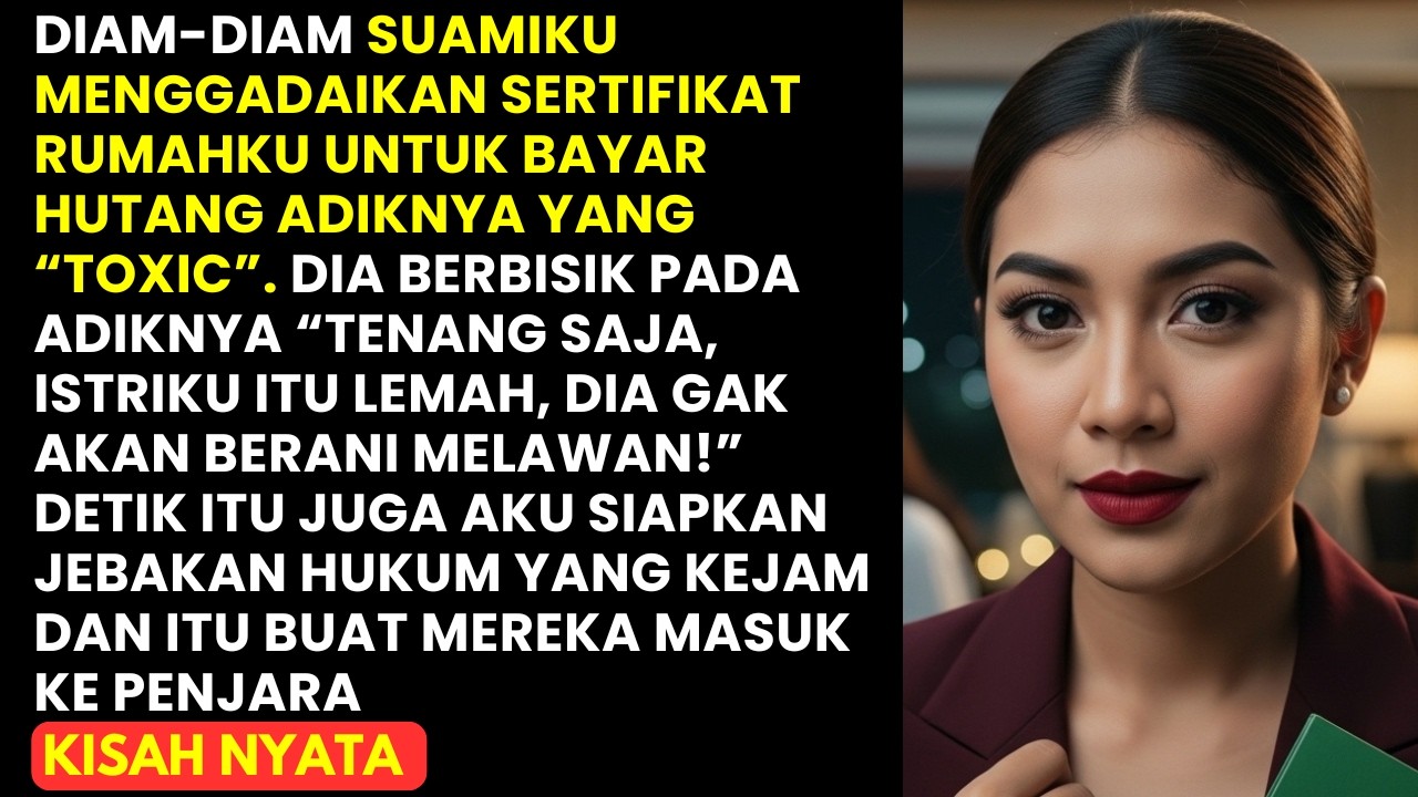 SUAMI CURI SERTIFIKAT RUMAH DEMI ADIK TOXIC! AKU SIAPKAN JEBAKAN HUKUM SAMPAI MEREKA MASUK KE...