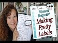 How to Make Pretty Labels - With FREE Download!