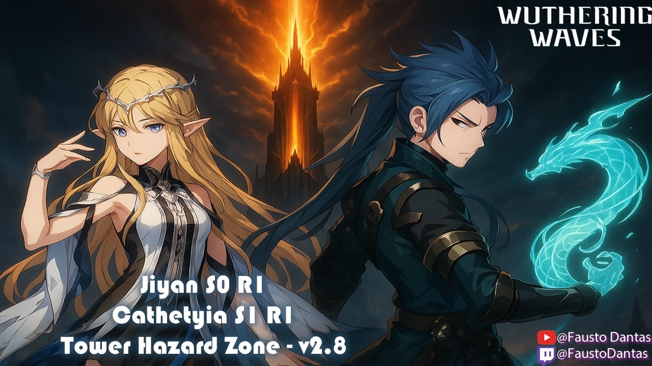 Wuthering Waves - Tower of Adversity - Hazard Tower v2.8 - Jiyan S0 R1 Cathetyia S0 R1