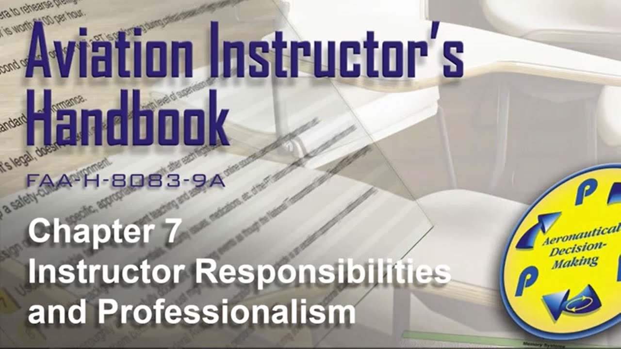 Aviation Instructors Handbook AudioBook, Chapter 7 Instructor ...