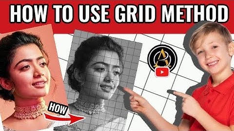 How to use grid method 😱😱👀🥰#step by step #easy techniques #EhteshamArtist 