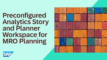 Preconfigured Analytics Story and Planner Workspace for MRO Planning in SAP IBP 2502 | Demo