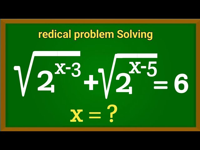 Solving Square Root Problems in Algebra