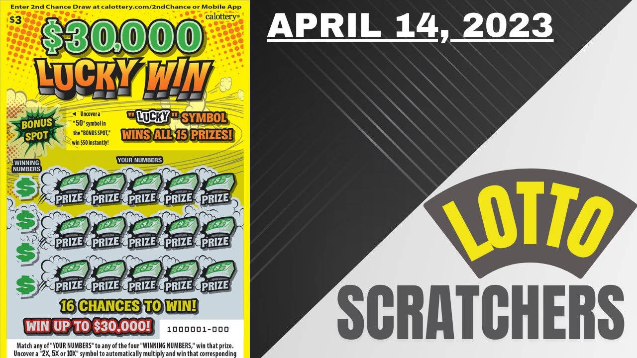 30,000 Lucky Win California Lottery ScratcherApril 14, 2023 YouTube