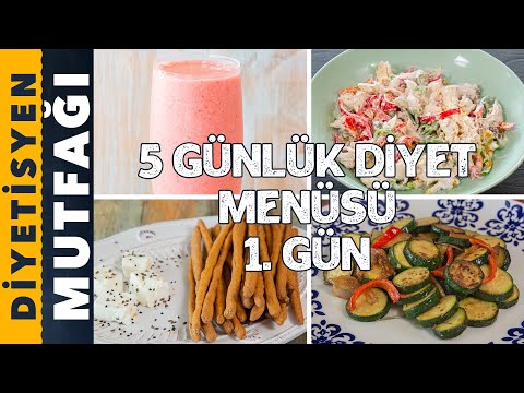 5 GÜNLÜK DİYET MENÜSÜ | 1. GÜN | Diyetisyen Andaç Yeşilyurt