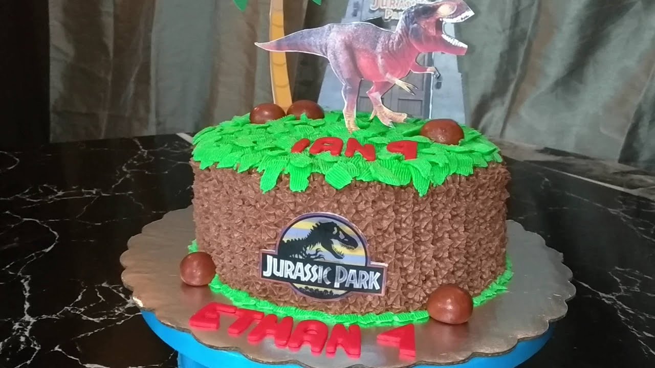 Pastel de Jurassic Park #JurassicPark #biancasaenz #pastel #bks - YouTube