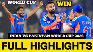 Download Lagu India Vs Pakistan ICC MENS T20 CRICKET WORLD CUP Match 27 Full Highlights 2026 | PAK VS IND MP3