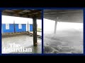 Locked-off camera shows devastating power of Hurricane Ida