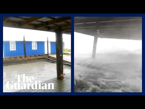 Locked-off camera shows devastating power of Hurricane Ida