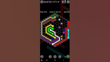 How To Solve Flow Free Hexes Premium 13x13 Mania Level 64 Board Walk Through Solution Walkthrough