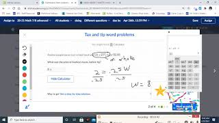 Tax and Tip Word Problems