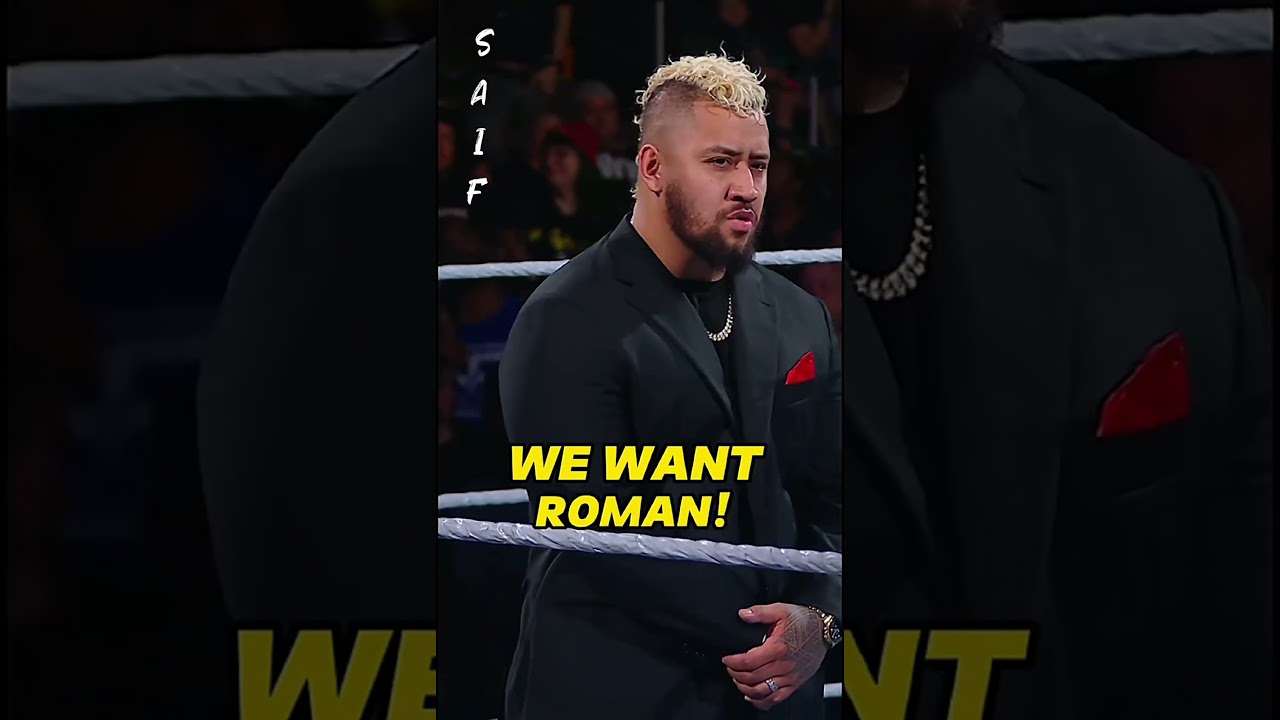 Crowd chanting Roman Reigns ☝️ 