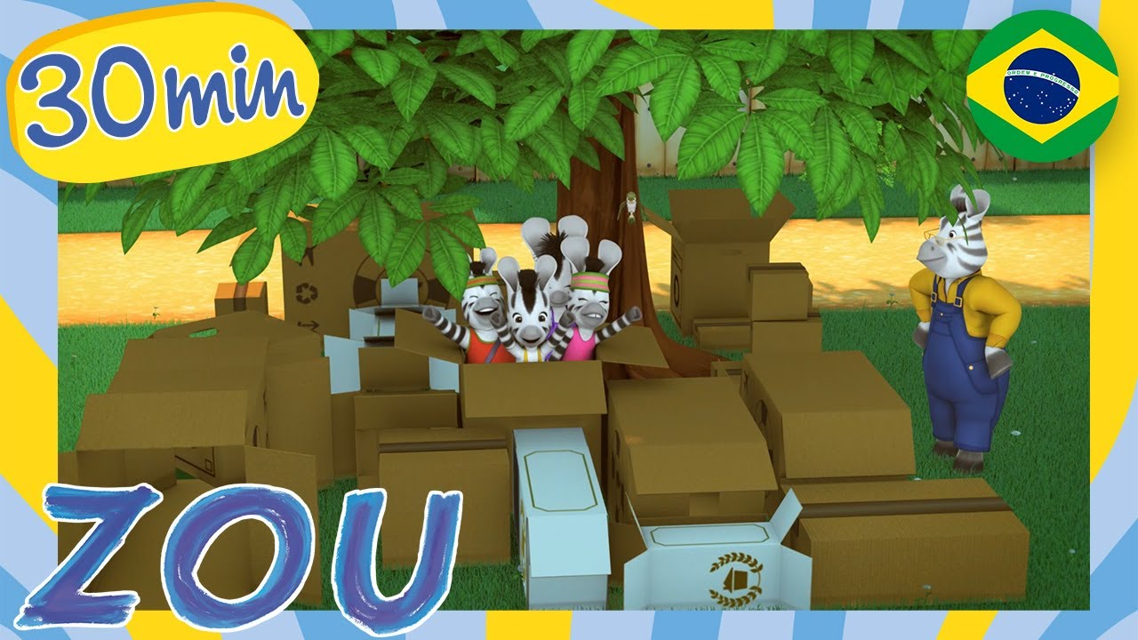 A Diversão do Zou com o Papelão 📦 NOVOS EPISODIOS 🦓 Desenhos animados em Português