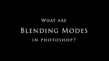 What are blending modes in Adobe Photoshop?