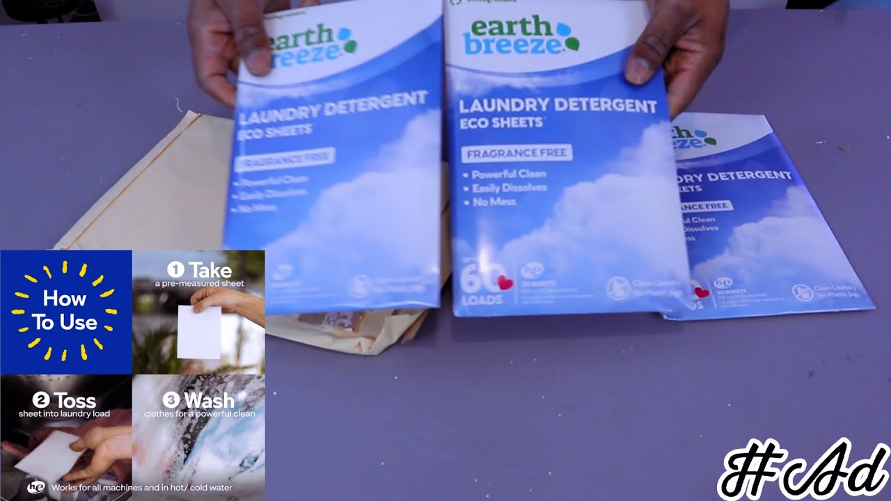 Earth Breeze Laundry Detergent Sheets Unboxing! - YouTube