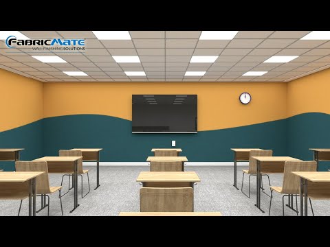 Fabricmate Fabric Wall Finishing for Education - Schools and Universities - video from Fabricmate