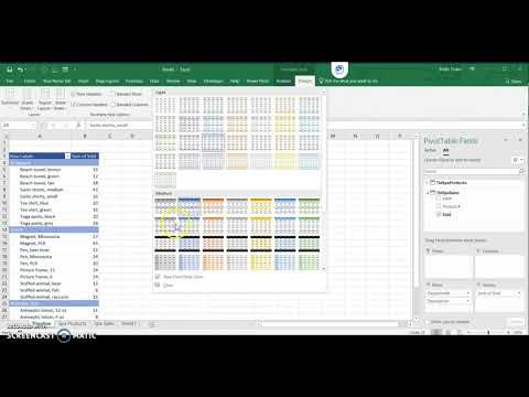 Pivot Table using Queries and GETPIVOTDATA function