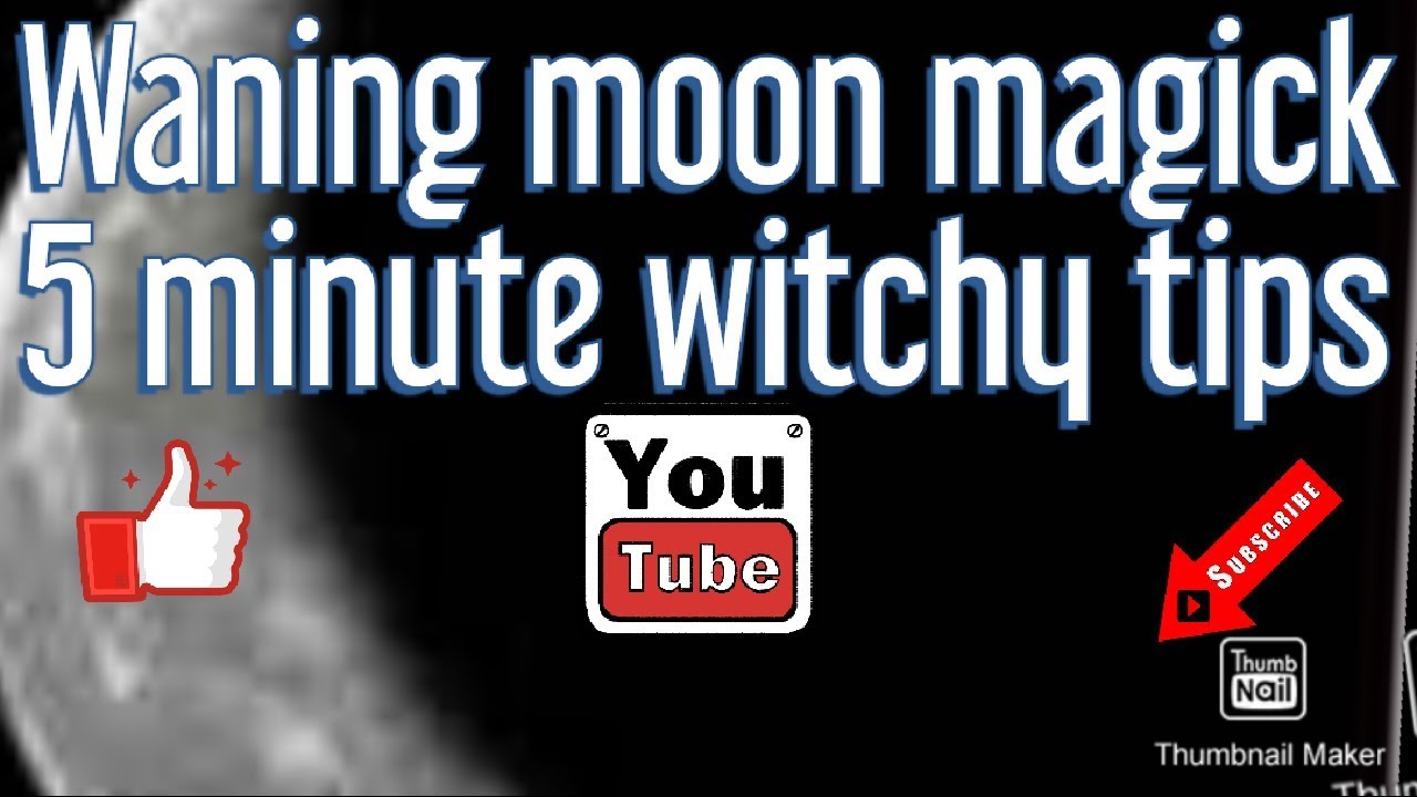 Waning moon magick ideas Witchcraft on a budget 5 minute witchy tips  xxx