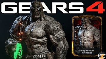 Gears of War 4 - "Savage Locust Grenadier " Character Multiplayer Gameplay!