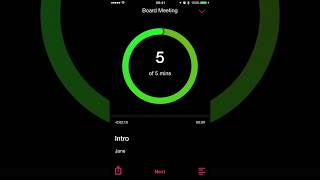 MeeTime Meeting Timer App Preview Part 1 screenshot 2