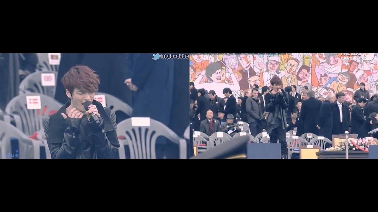 제 18대 대통령 취임식 JYJ 축하공연 2분할